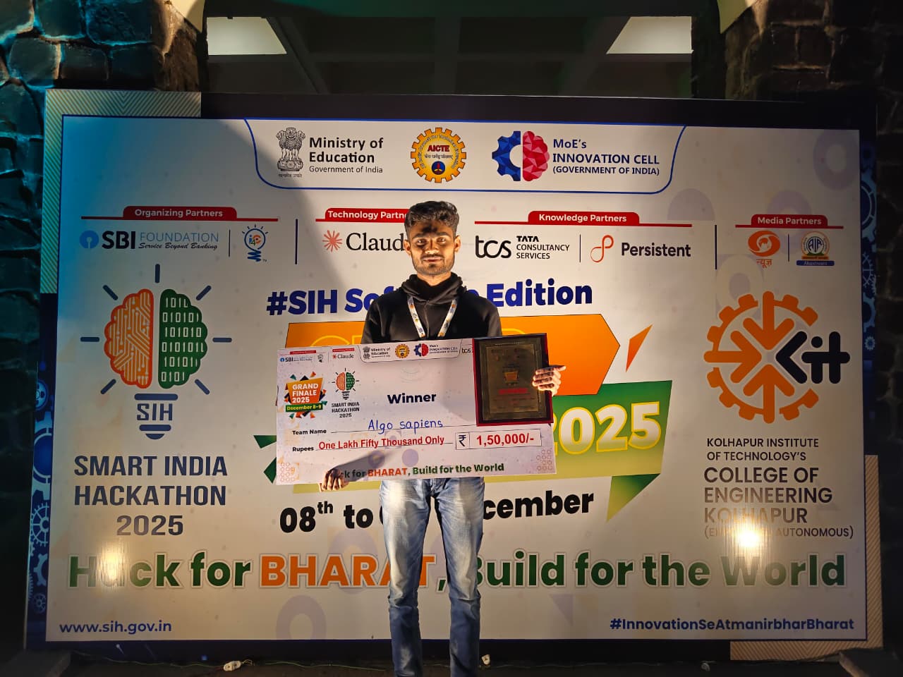 Smart India Hackathon Winner